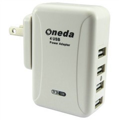 Oneda 4口USB充電器 全能高效，同時(shí)為多設(shè)備續(xù)航
